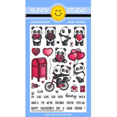 Sunny Studios Stempel - Bighearted Bears